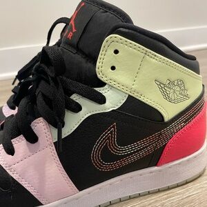 Black Multi-Color Nike Jordan 1